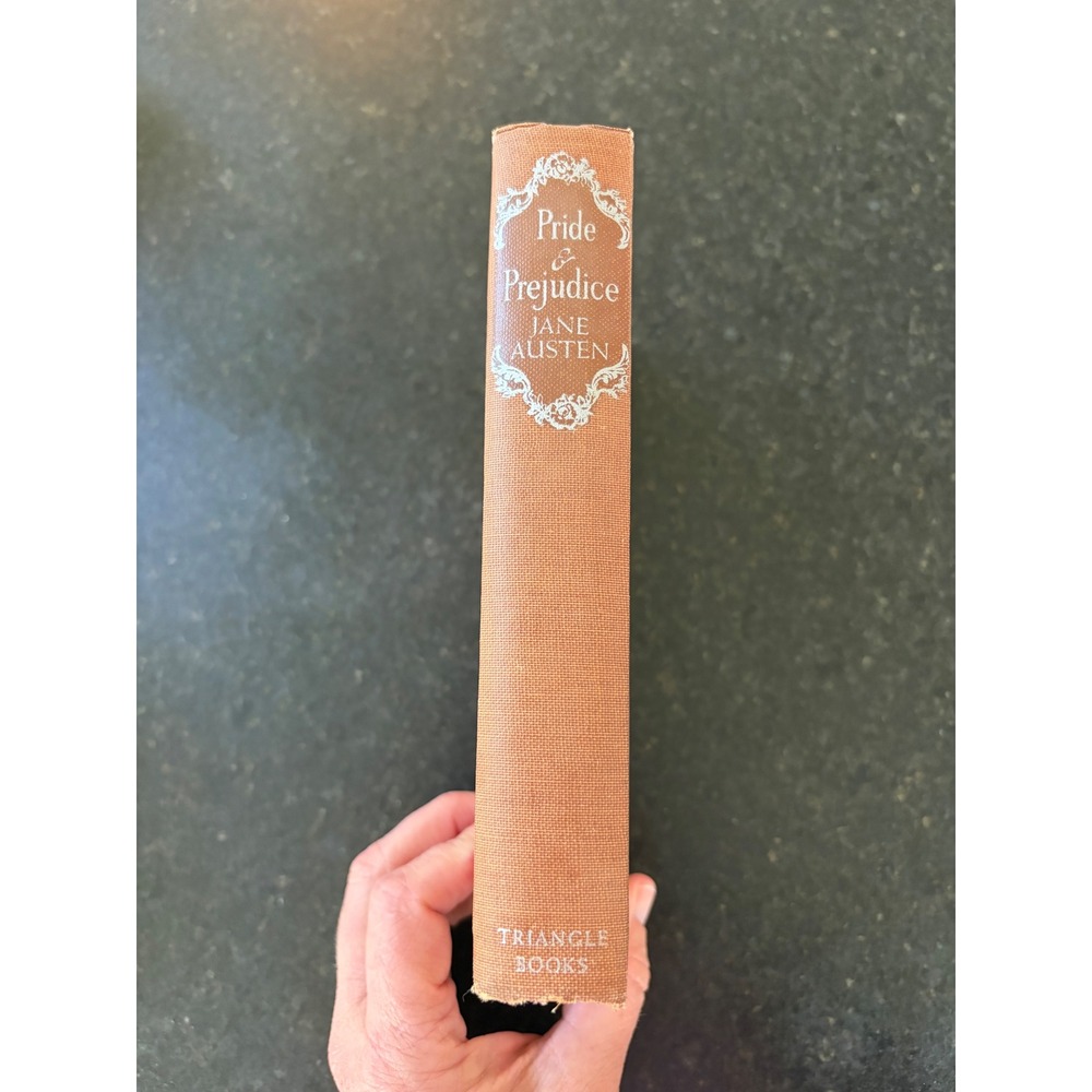 Pride and Prejudice Jane Austen 1940 Triangle Books Vintage Hardcover brown